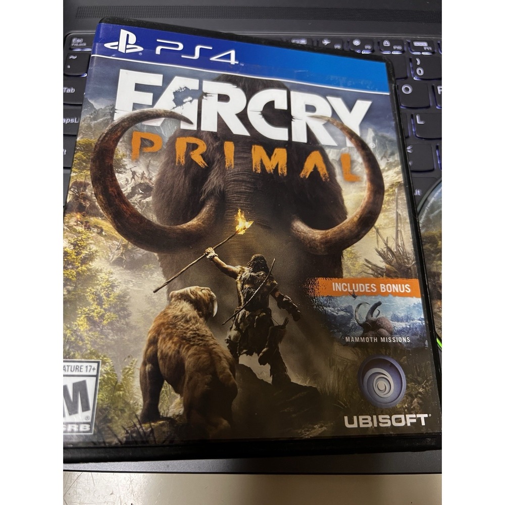 Far Cry Primal Sony PlayStation 4 PS4 Ubisoft Includes Bonus Mammoth Missions